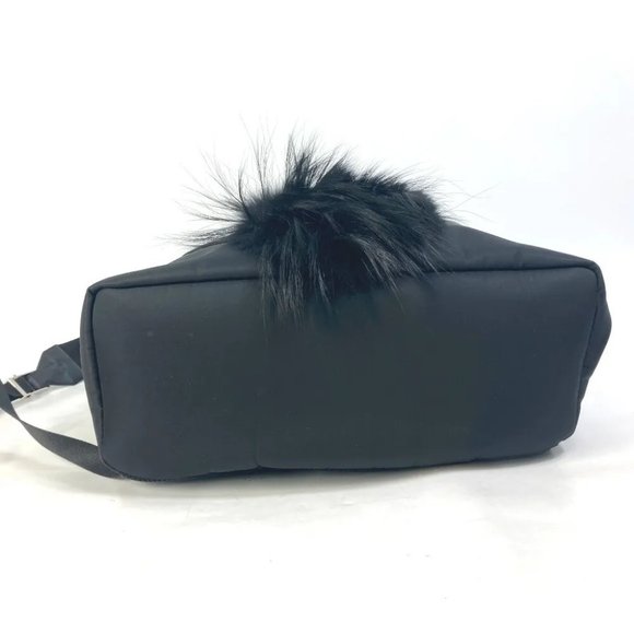 AUTHENTICITY GUARANTEED FENDI backpack bag Karl Lagerfeld fur studs main image 3